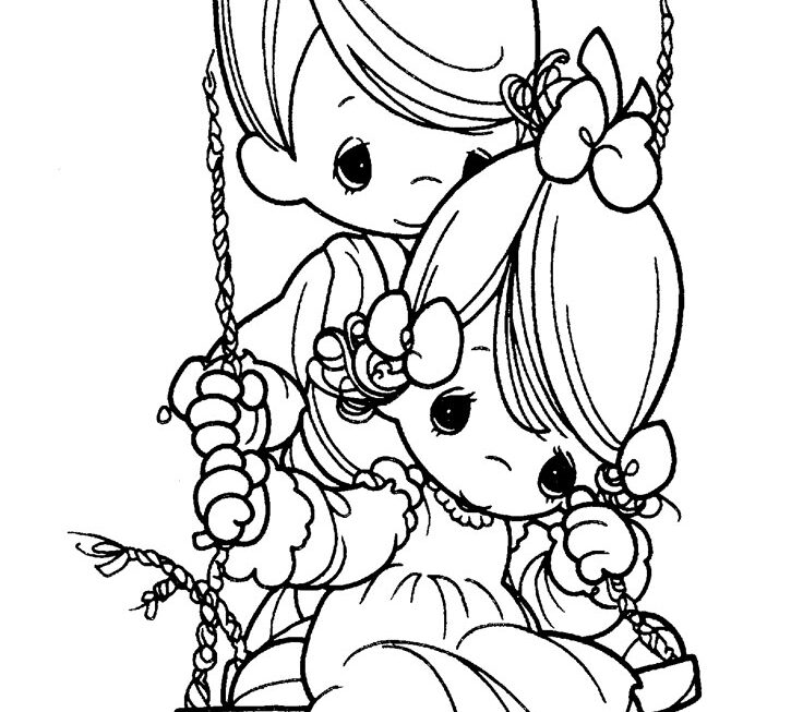 Free Printable Precious Moments Coloring Pages For Kids