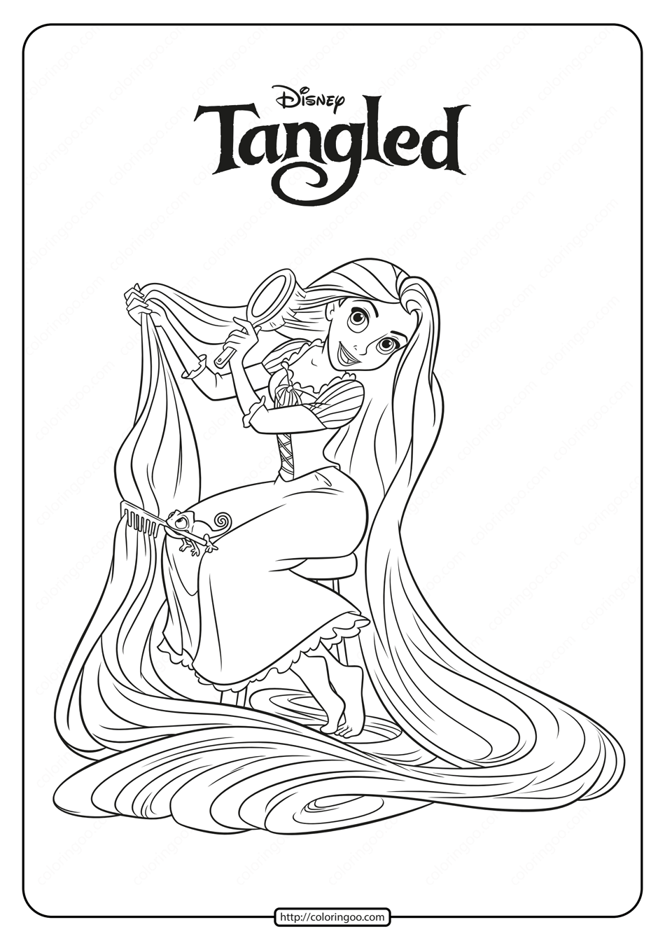 Princesses Printable Coloring Pages