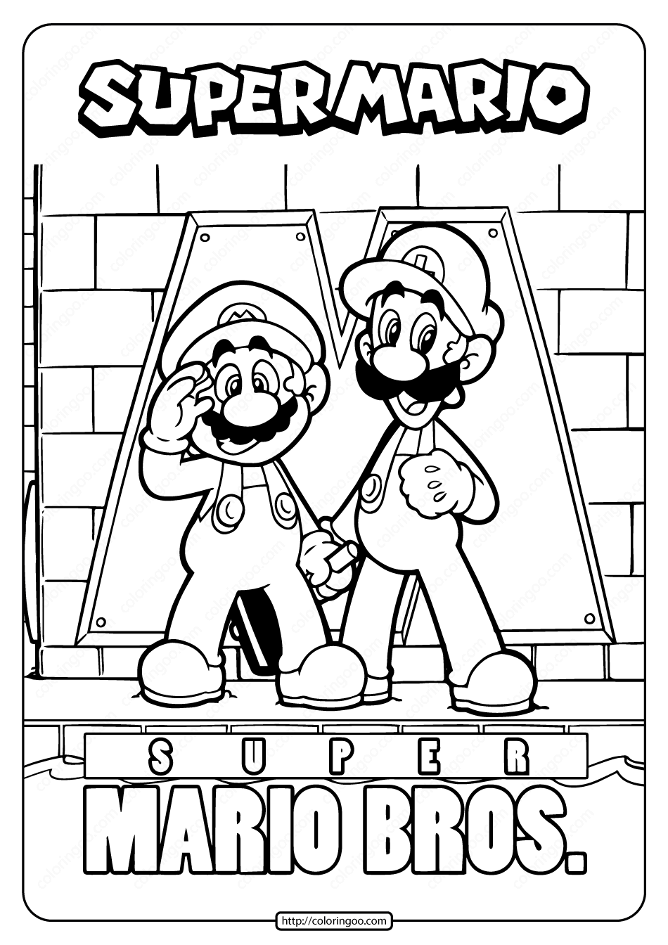 Mario Coloring Pages Printable