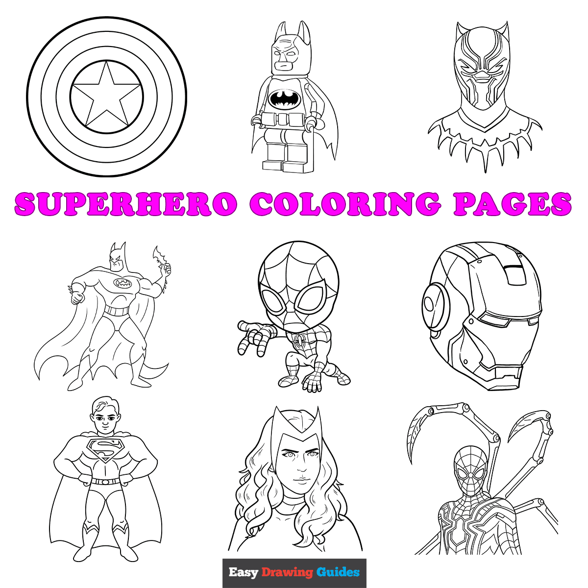 Free Printable Superhero Coloring Pages