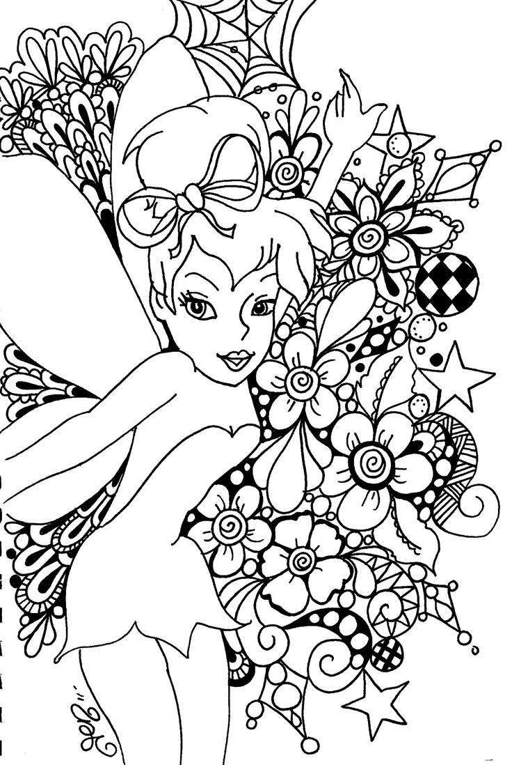 Printable Tinkerbell Coloring Pages