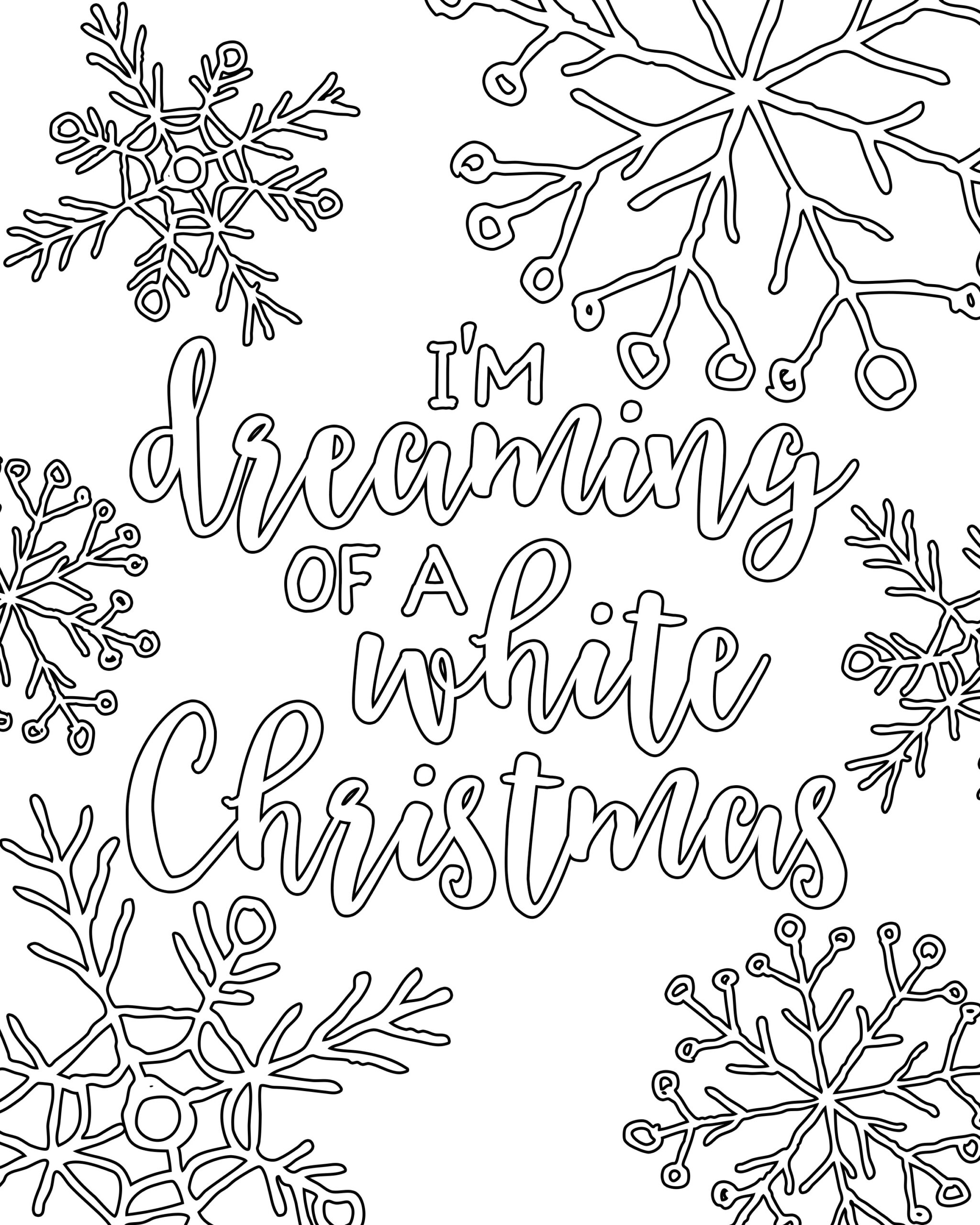 Hard Christmas Coloring Pages Printable