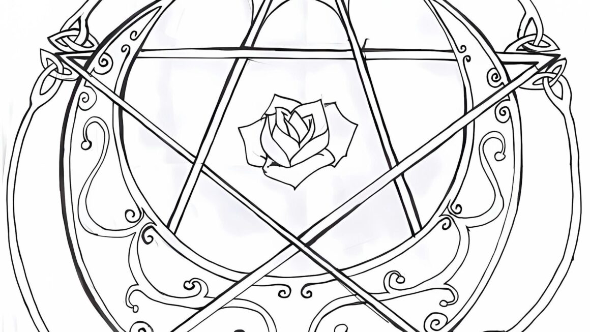 Free Printable Wiccan Coloring Page
