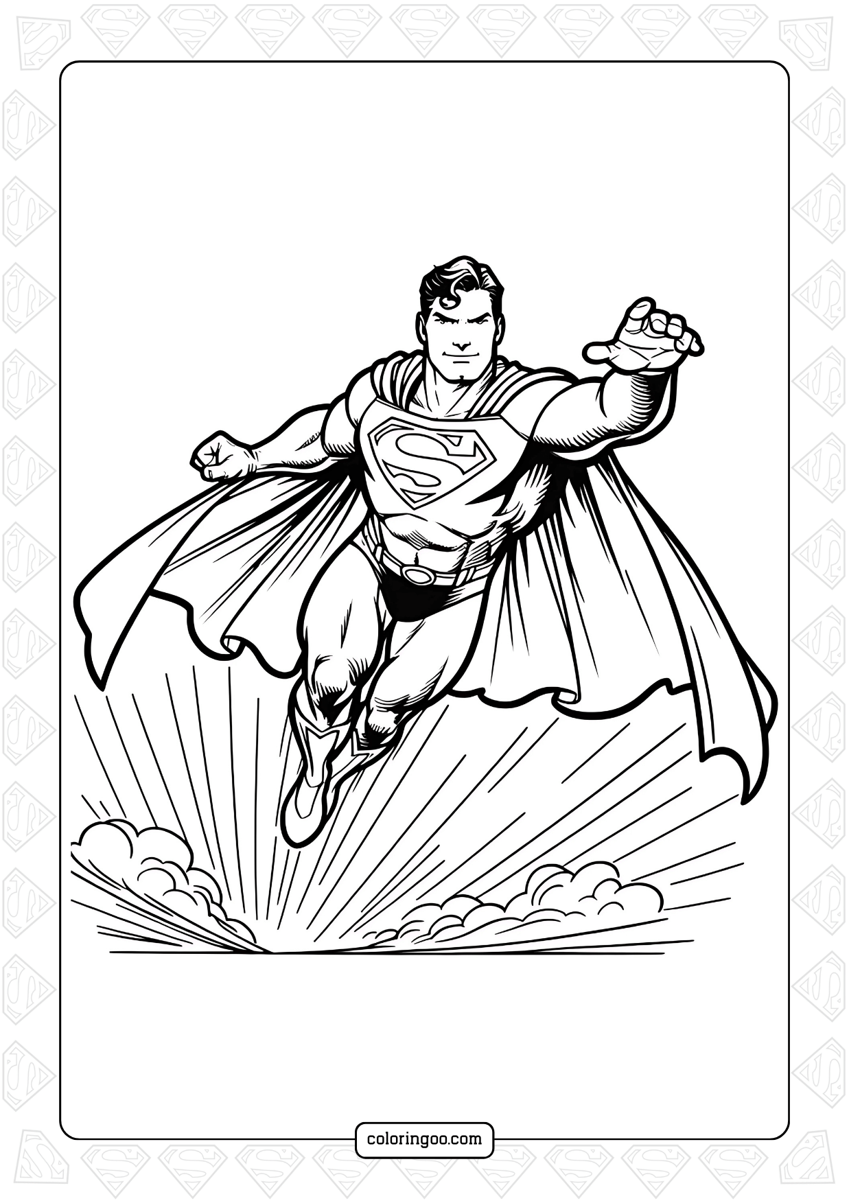 Superman Printable Coloring Pages