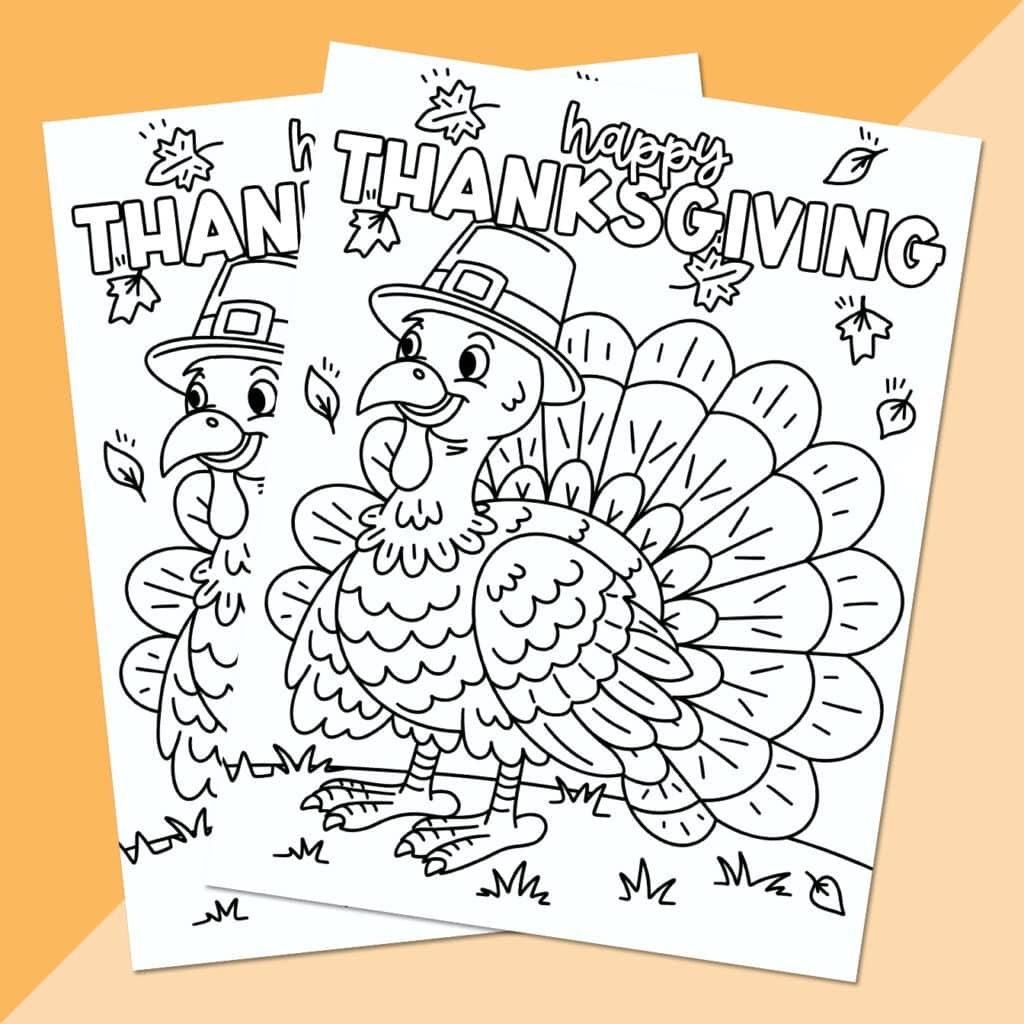 Turkey Coloring Pages Free Printable