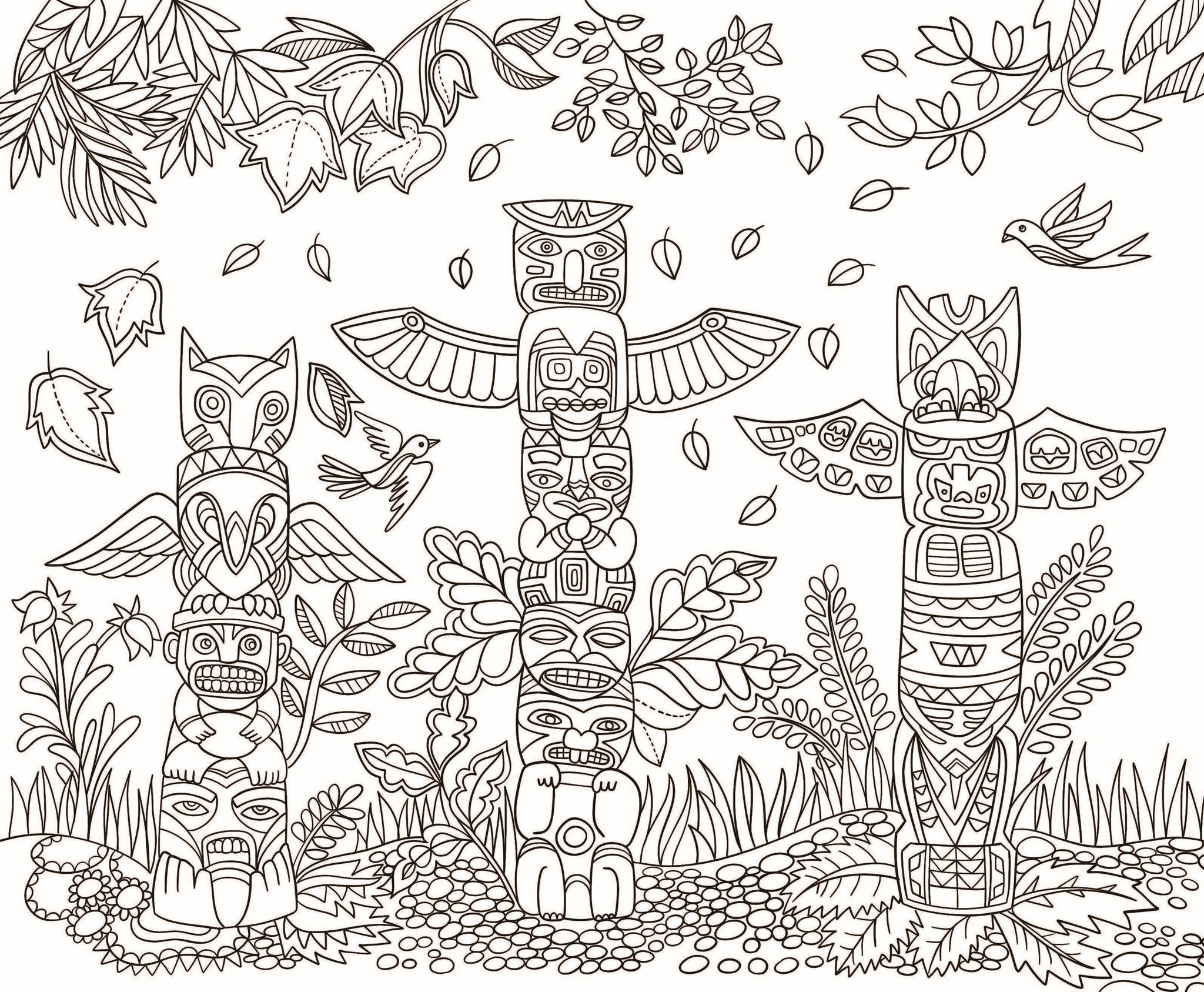 Printable Native American Coloring Pages