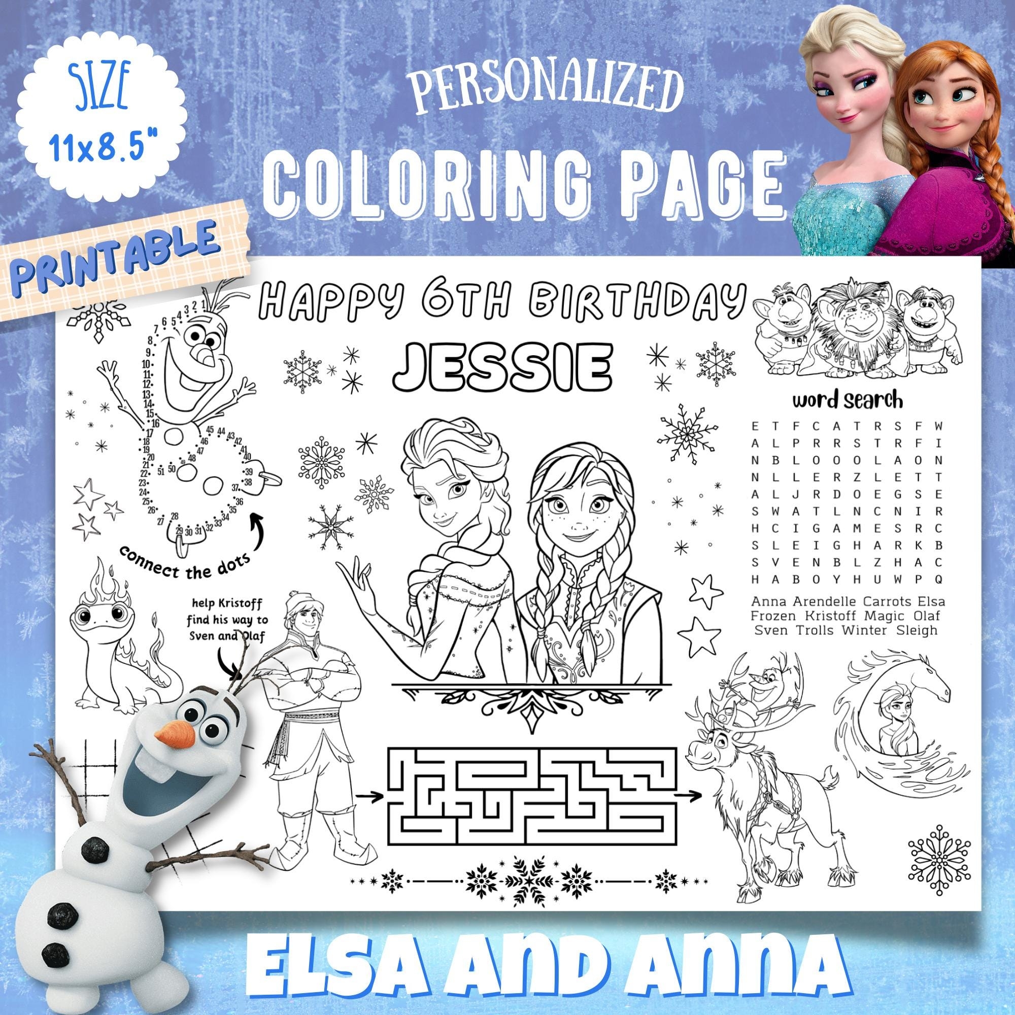 Frozen Coloring Pages Printable