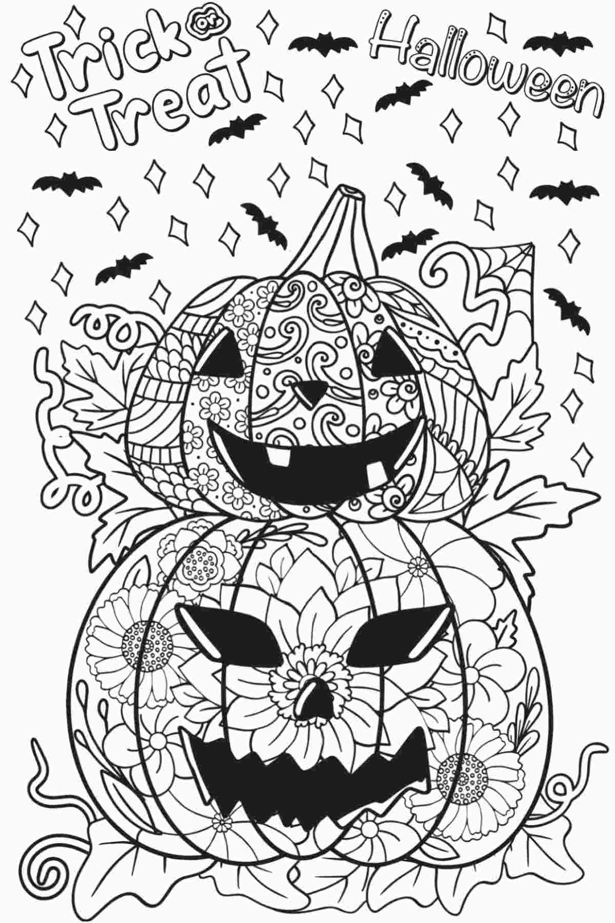 Printable Coloring Halloween Pages