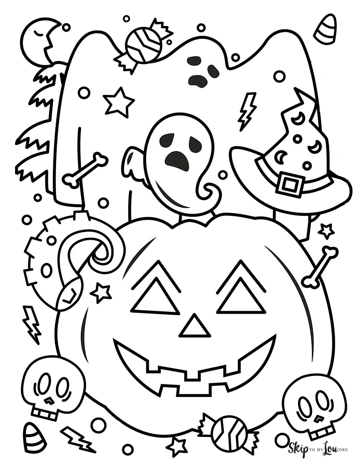 Ghost Coloring Pages Skip To My Lou