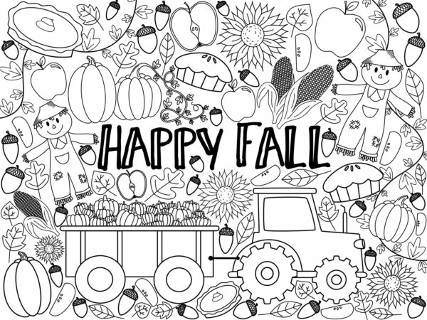Printable Fall Coloring Pages
