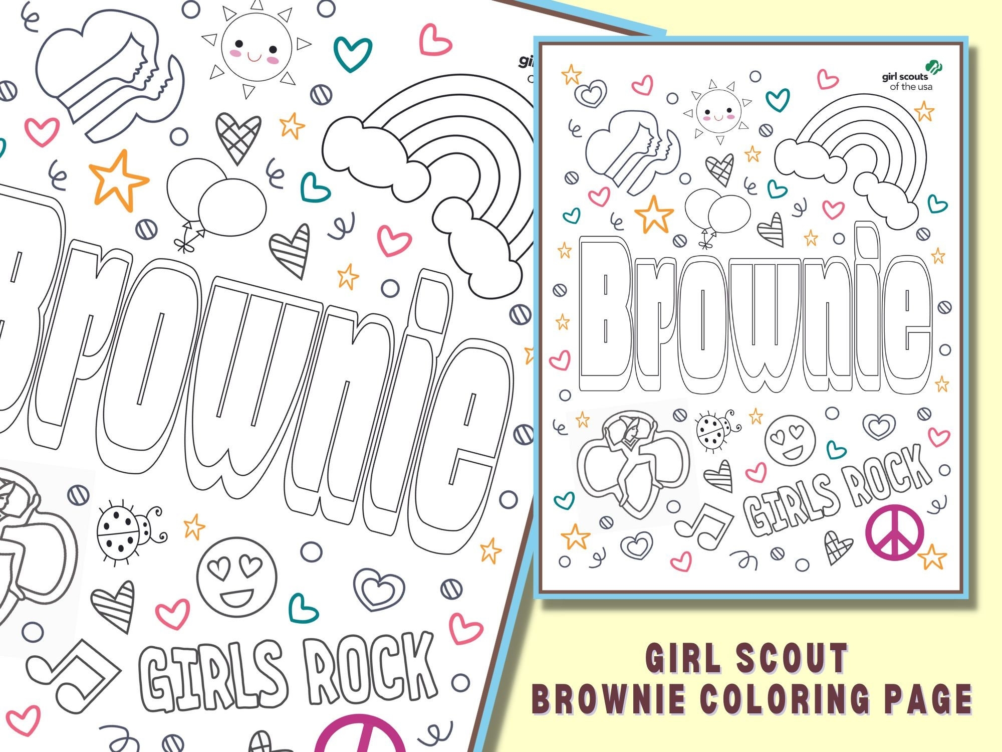 Girl Scout Coloring Pages Printable