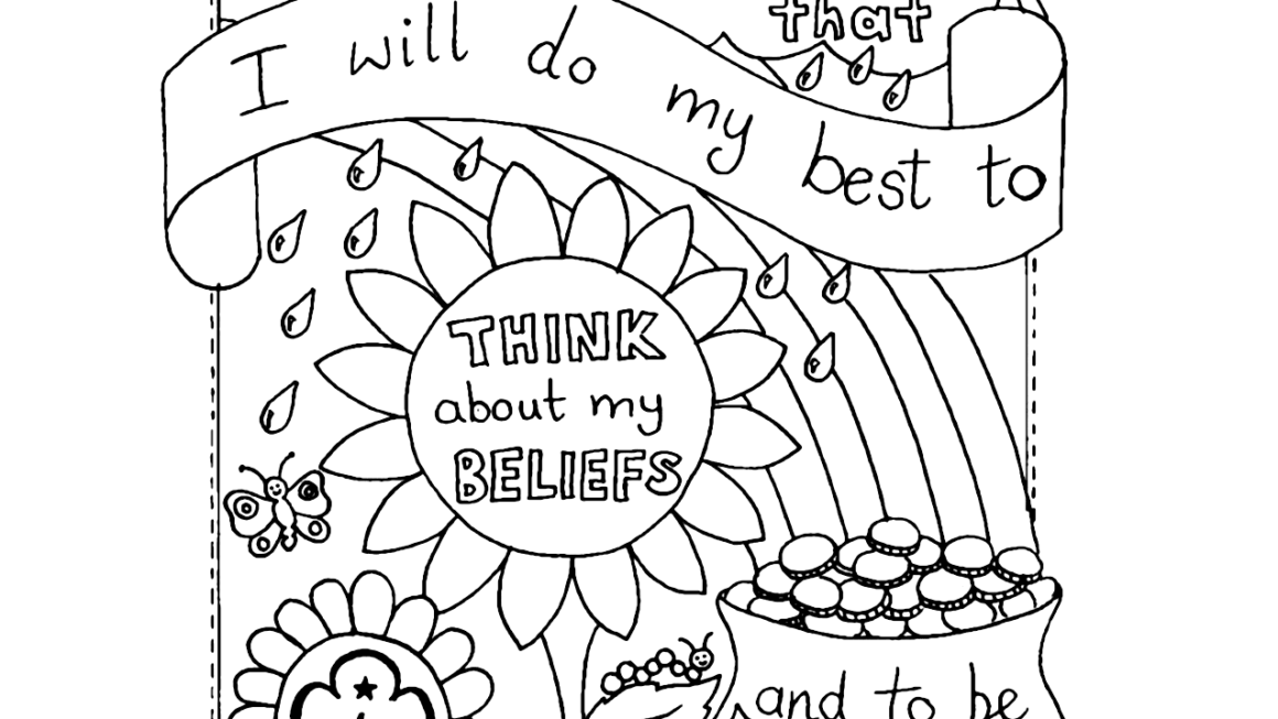 Girl Scout Coloring Pages Printable Coloring Pages FREE