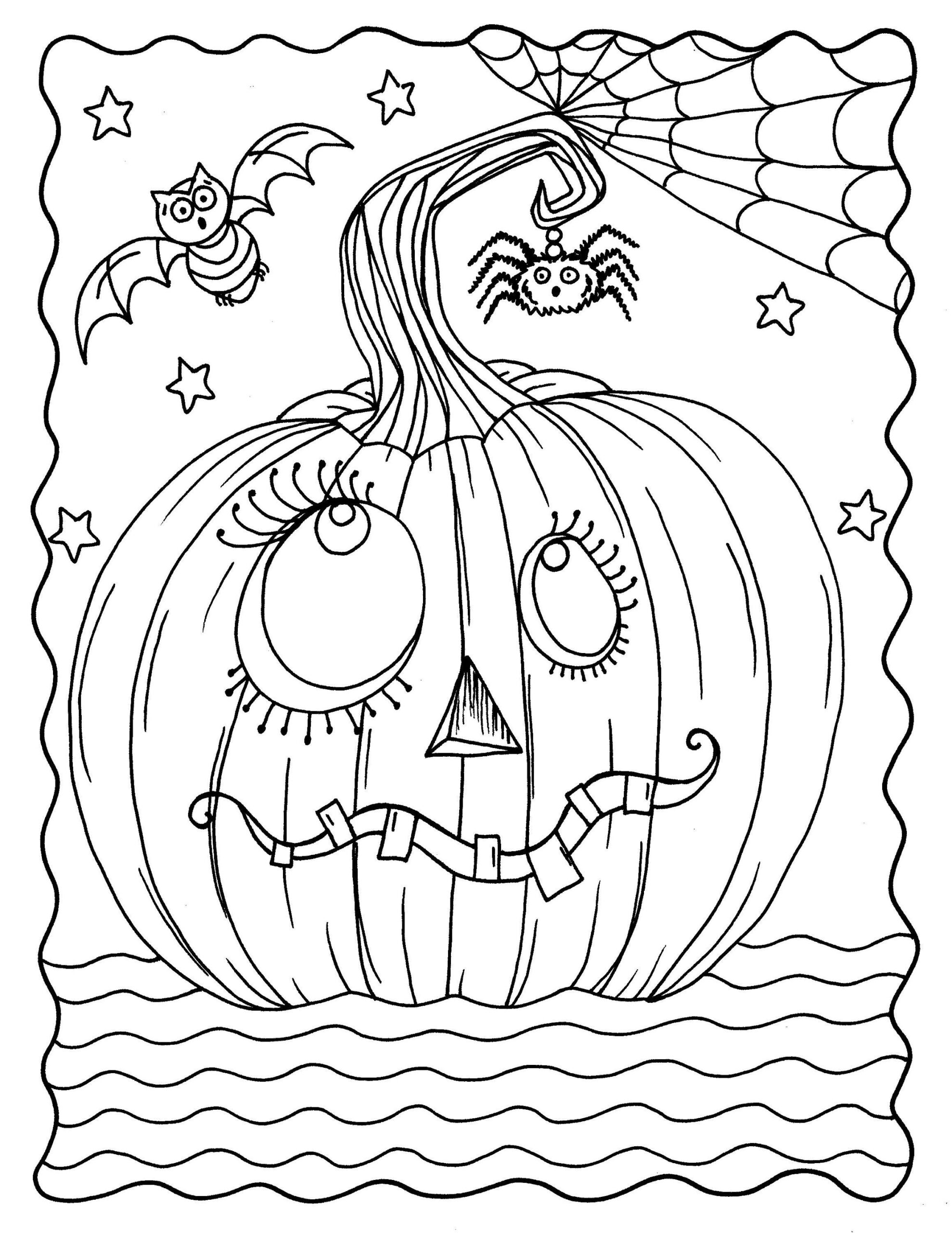 GOOFY Pumpkin Coloring Page Digital Download Instant Printable Adult Coloring Pages Halloween Jack O Lantern Etsy Israel