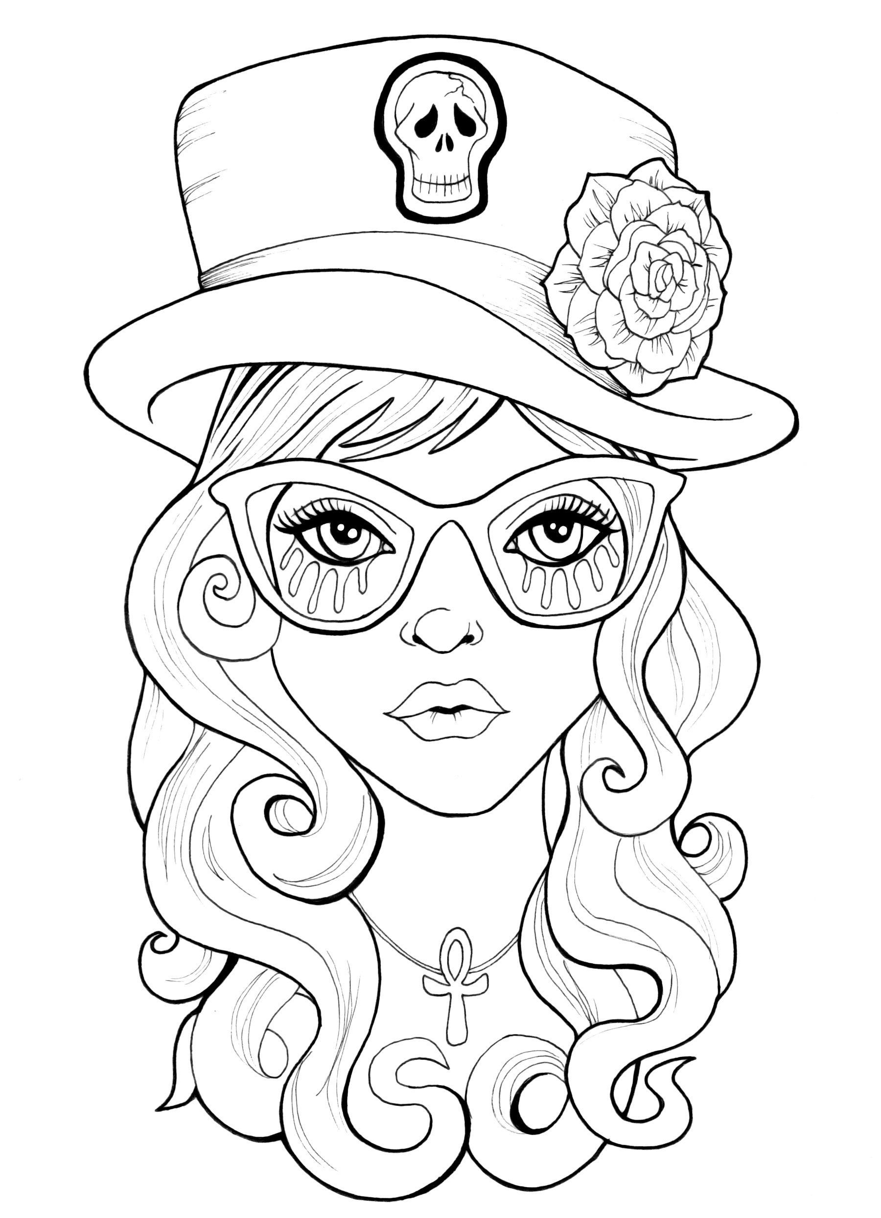 Gothic Coloring Pages Printable