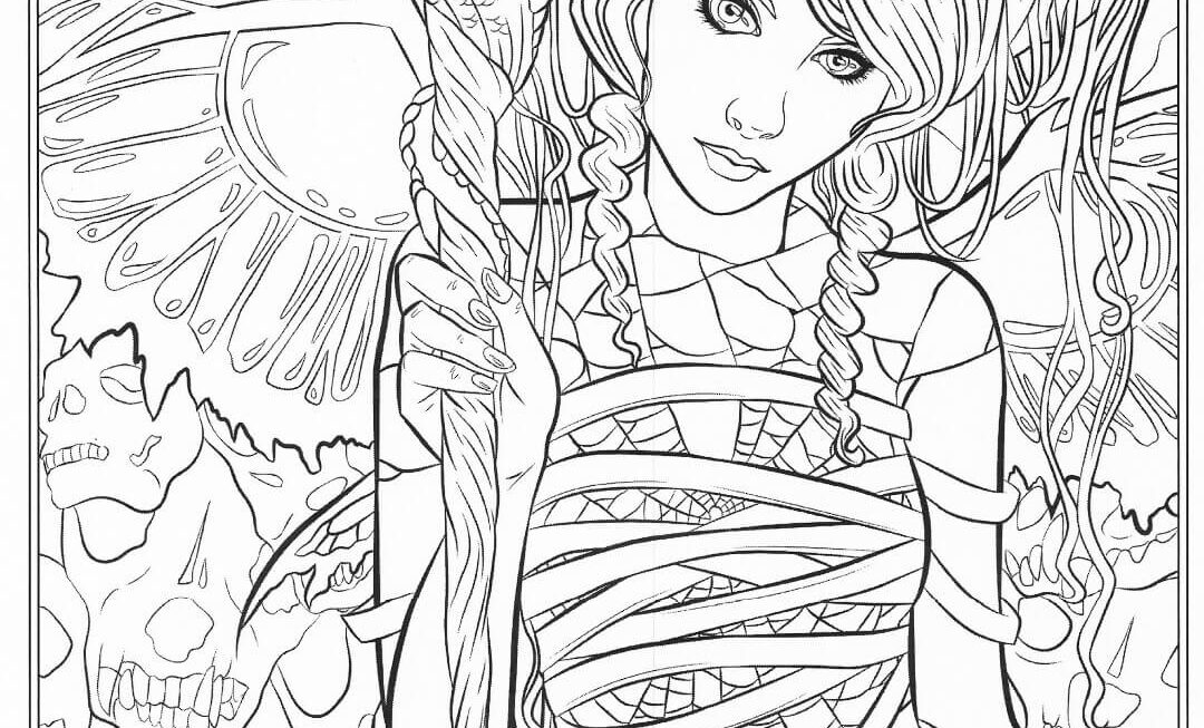 Gothic Fairy Coloring Pages Printable Coloring Pages FREE