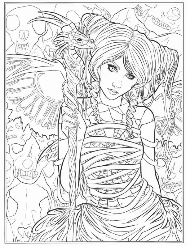 Gothic Coloring Pages Printable