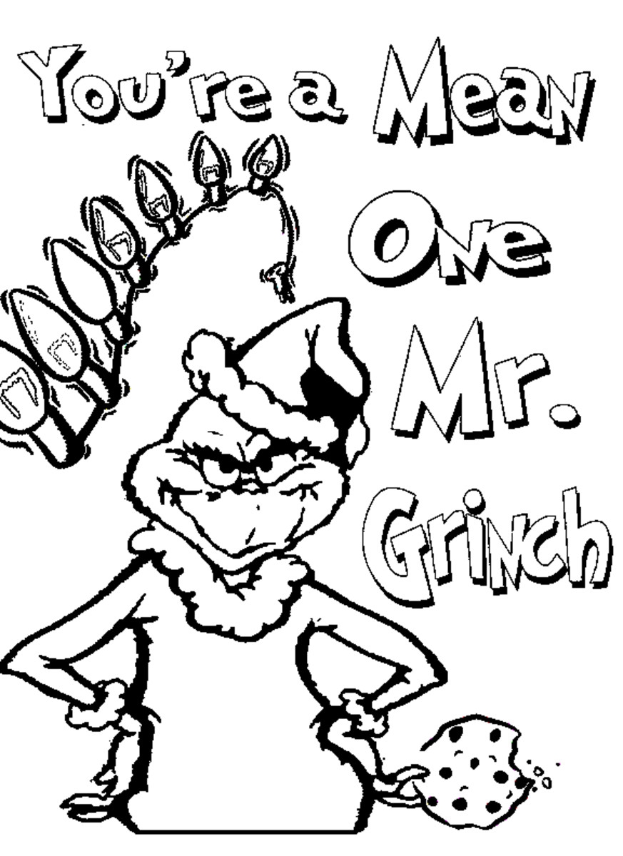 Grinch Coloring Pages Printable