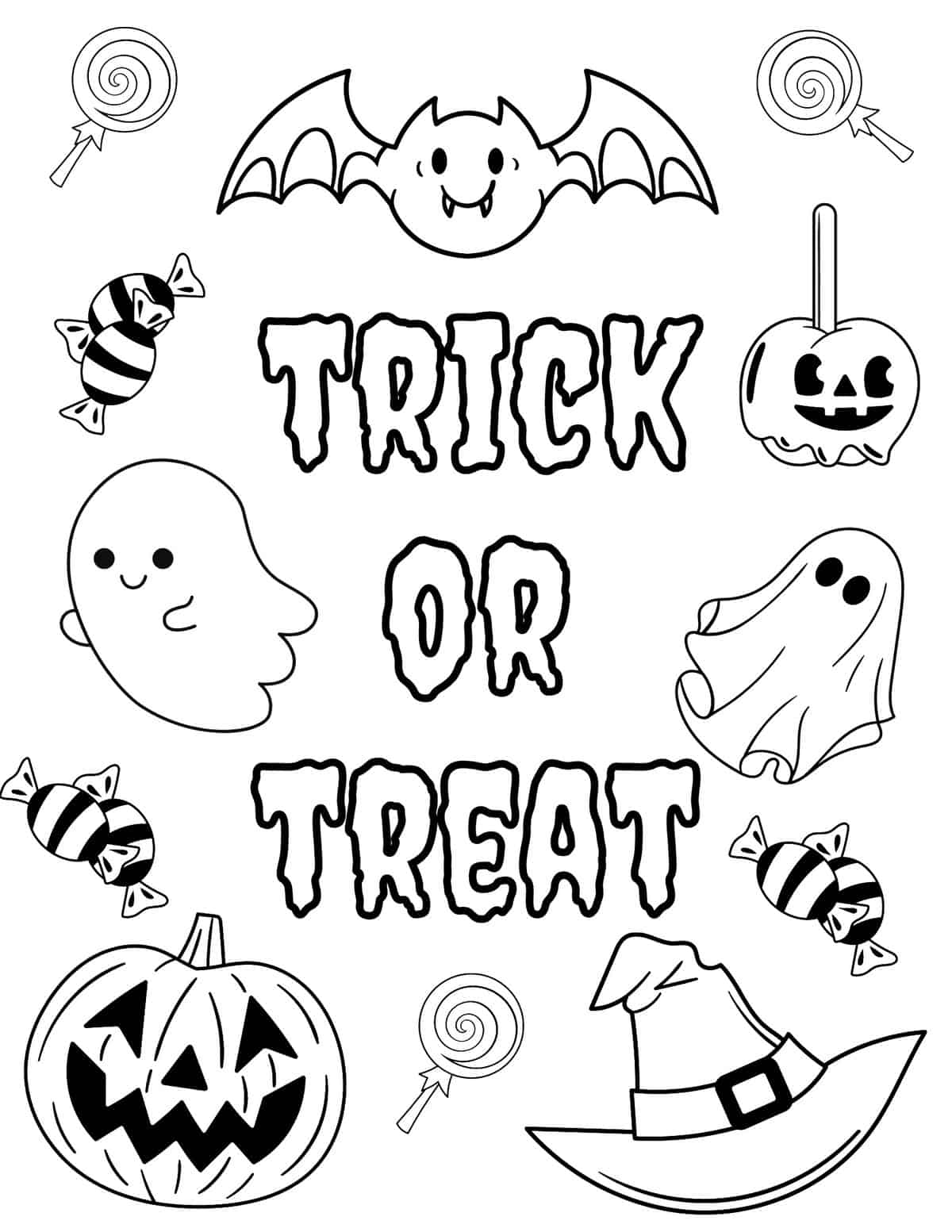 Free Halloween Printable Coloring Pages
