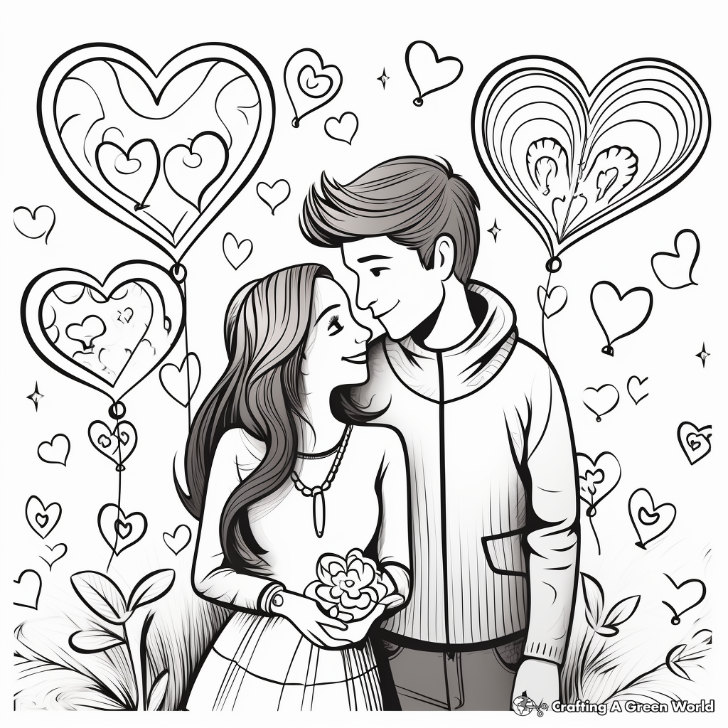 Happy Anniversary Coloring Pages Free Printable 