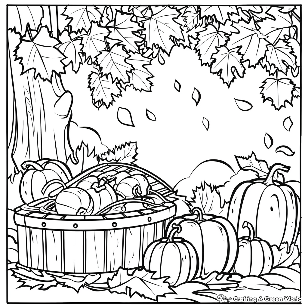 Harvest Coloring Pages Free Printable 