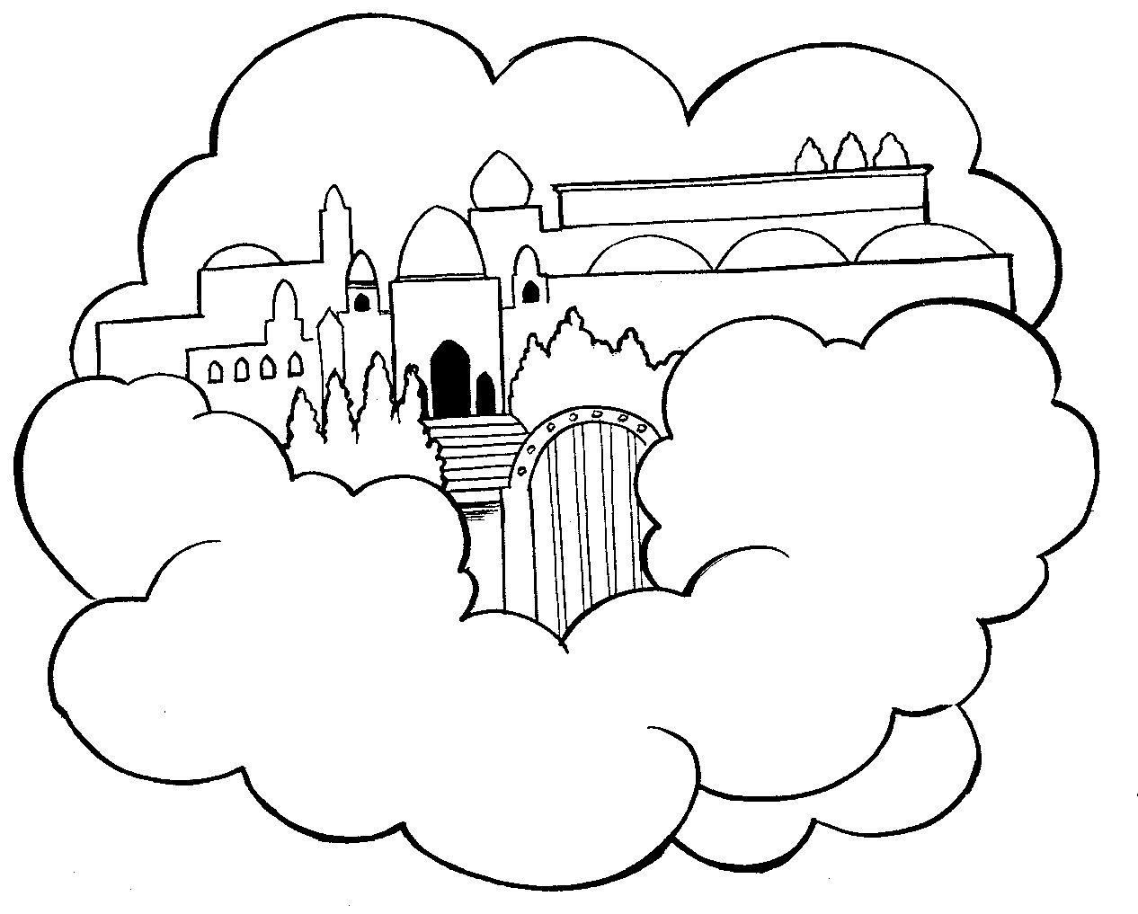 Heaven Coloring Page
