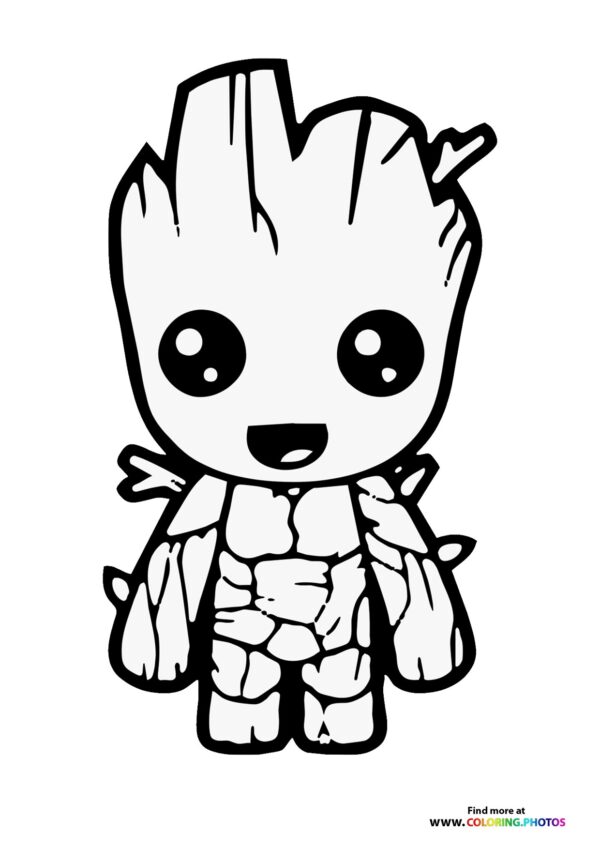 Groot Printable Coloring Pages