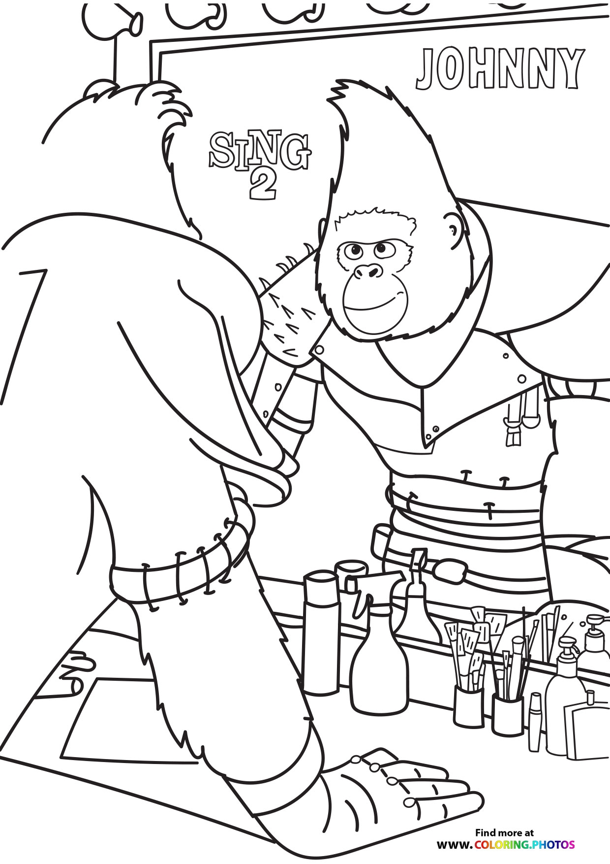Printable Sing Coloring Pages