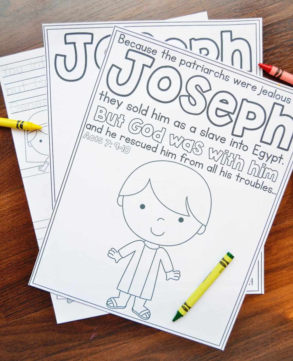 Joseph Coloring Pages Free Printables Mary Martha Mama