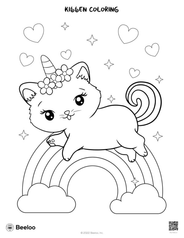 Printable Kitten Coloring Pages