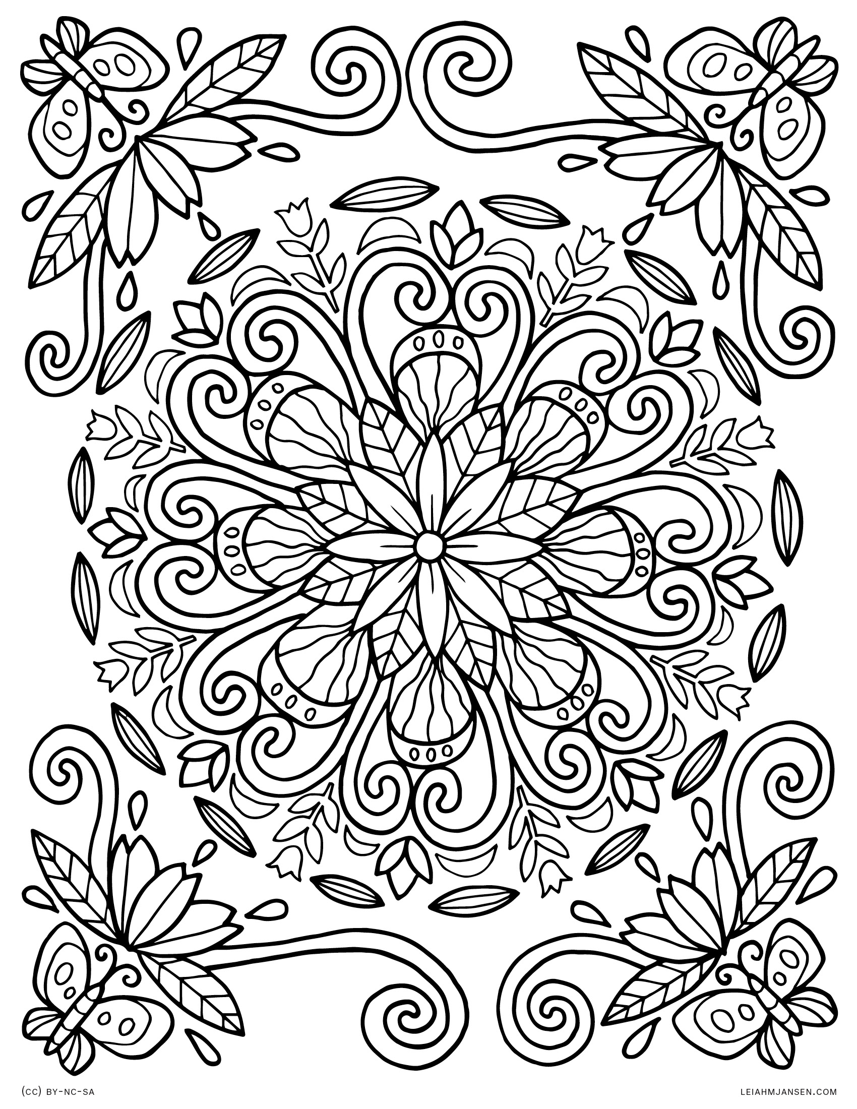 Printable Coloring Mandala Pages