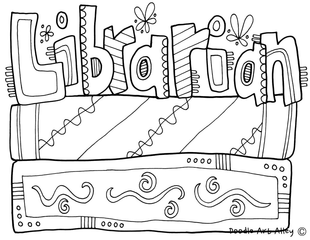 Library Coloring Pages CLASSROOM DOODLES