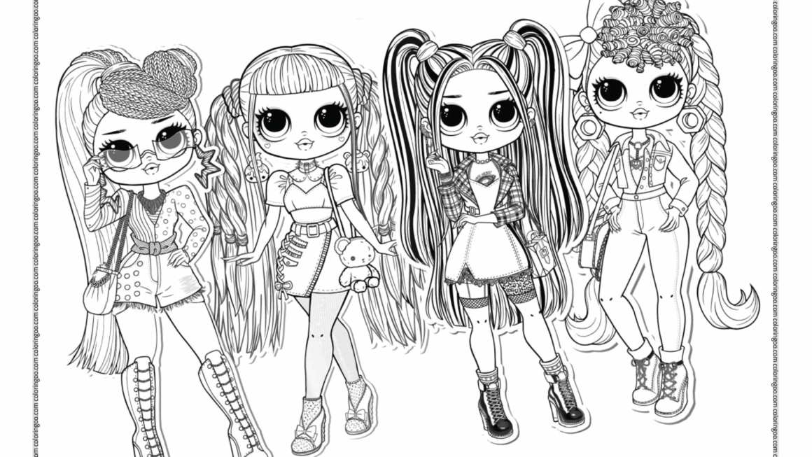 LOL Surprise OMG Color Me Coloring Sheet