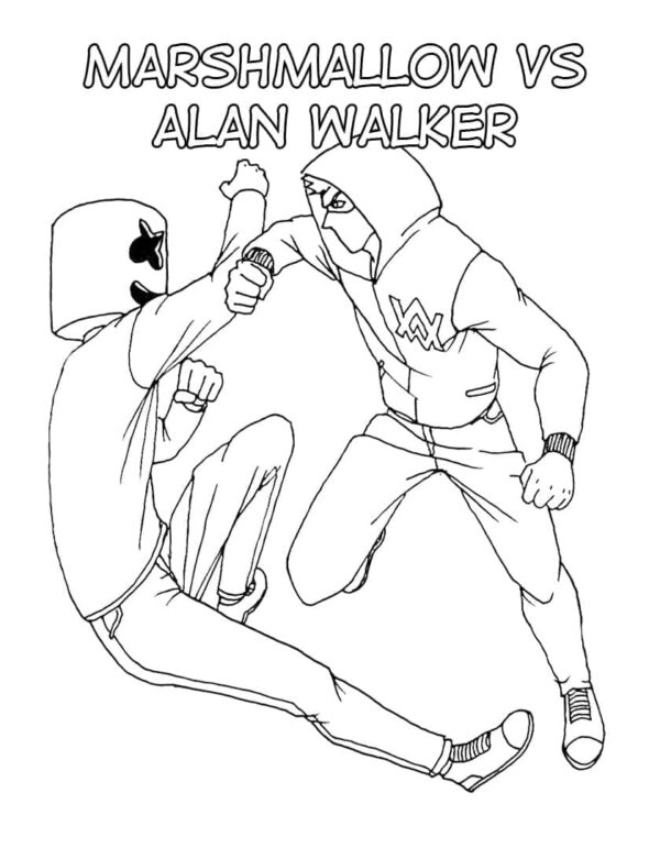 Alan Walker Printable Coloring Pages