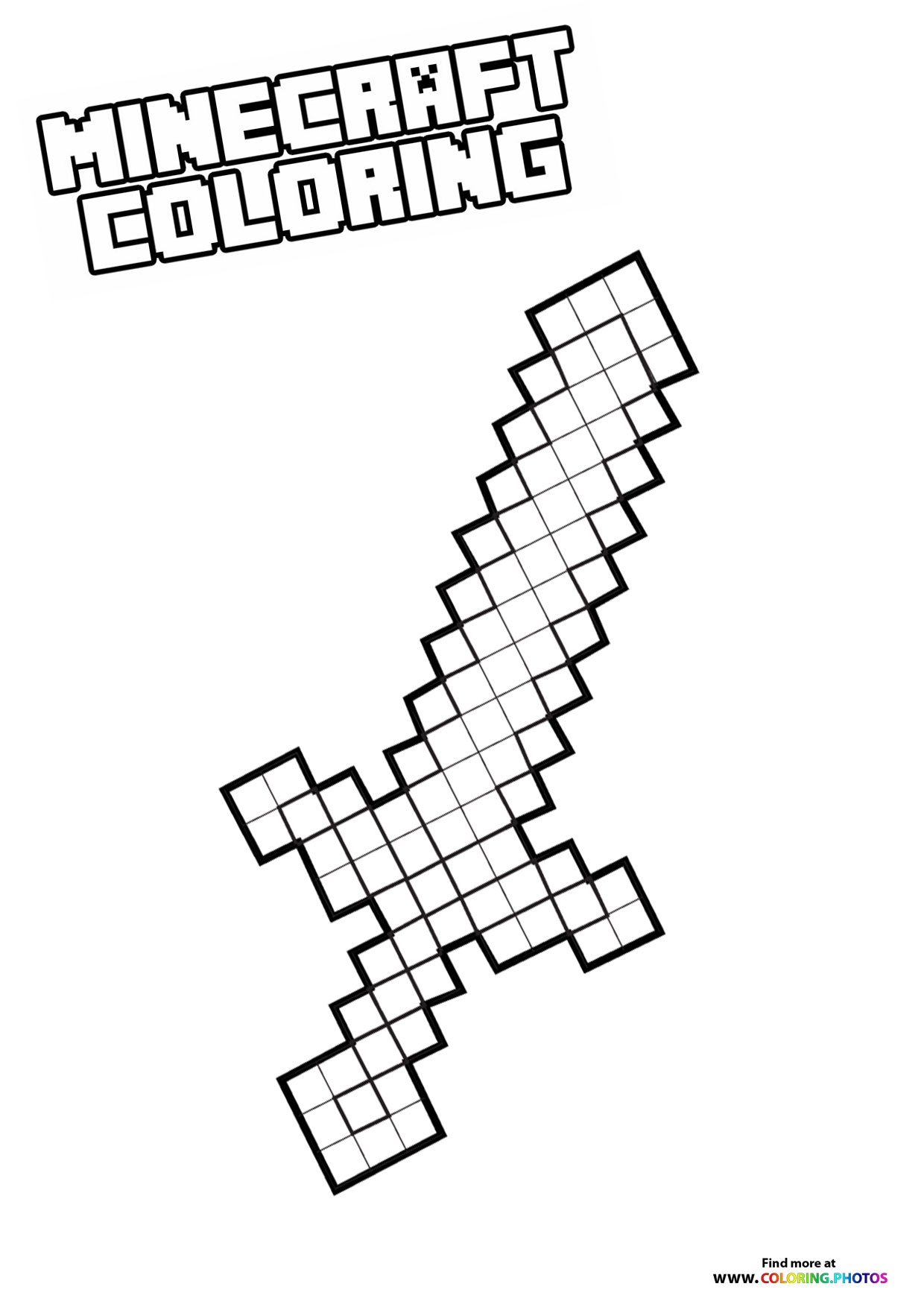 Printable Sword Coloring Pages