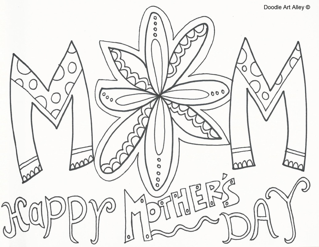 Printable Mothers Day Coloring Pages