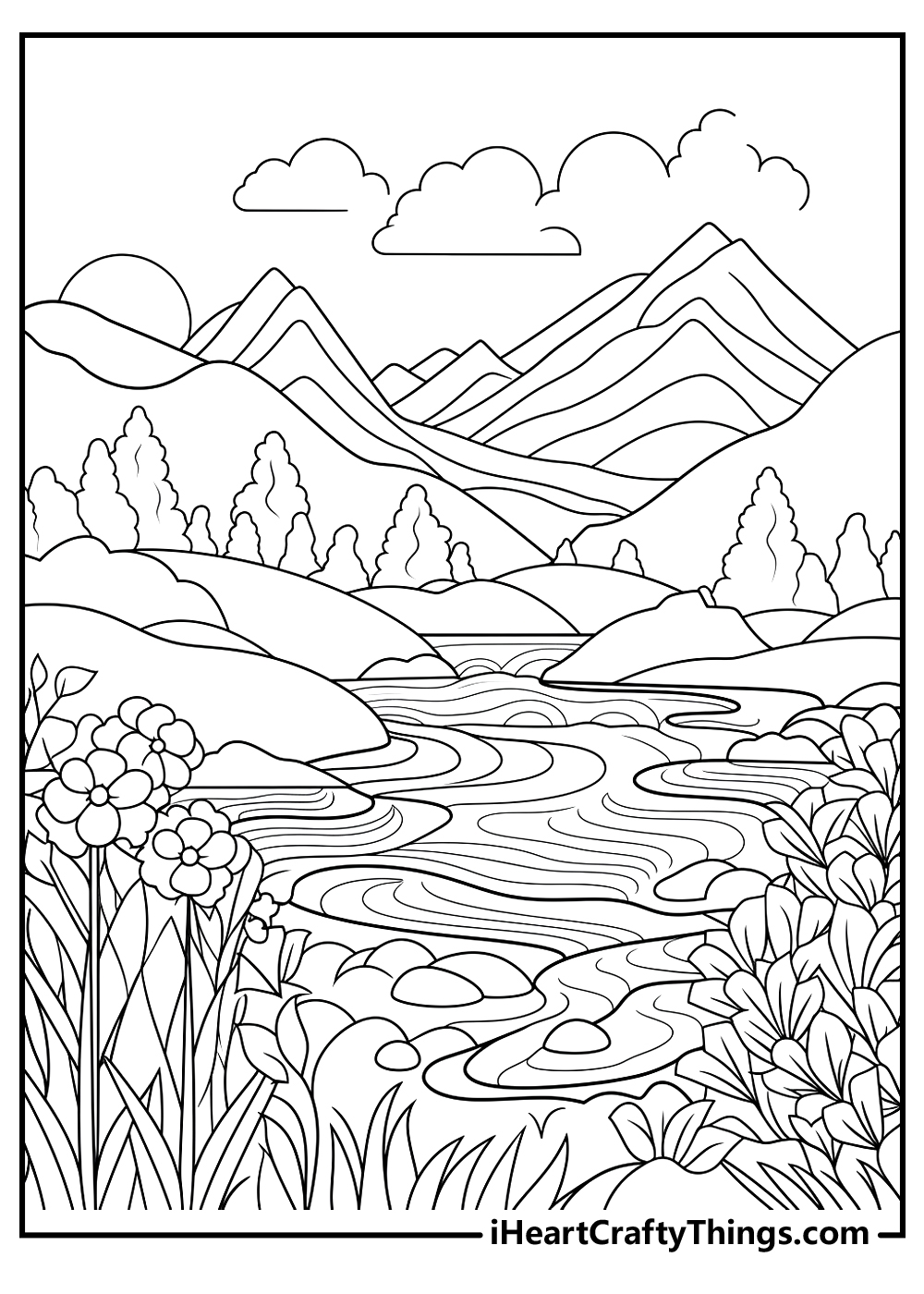 Nature Coloring Pages Printable