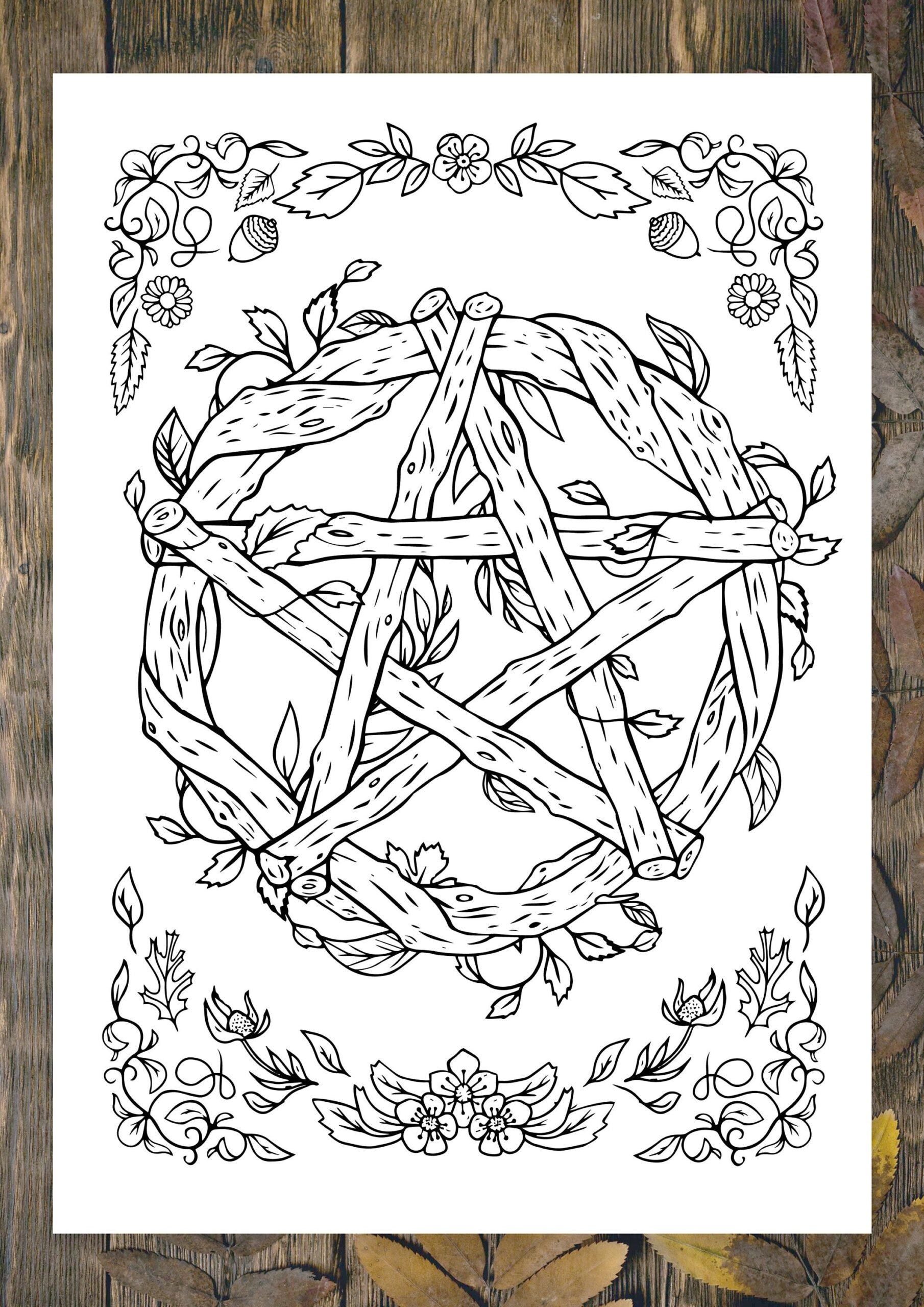 Printable Wiccan Coloring Pages