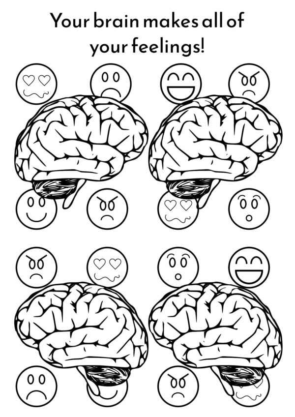 Brain Coloring Page Printable