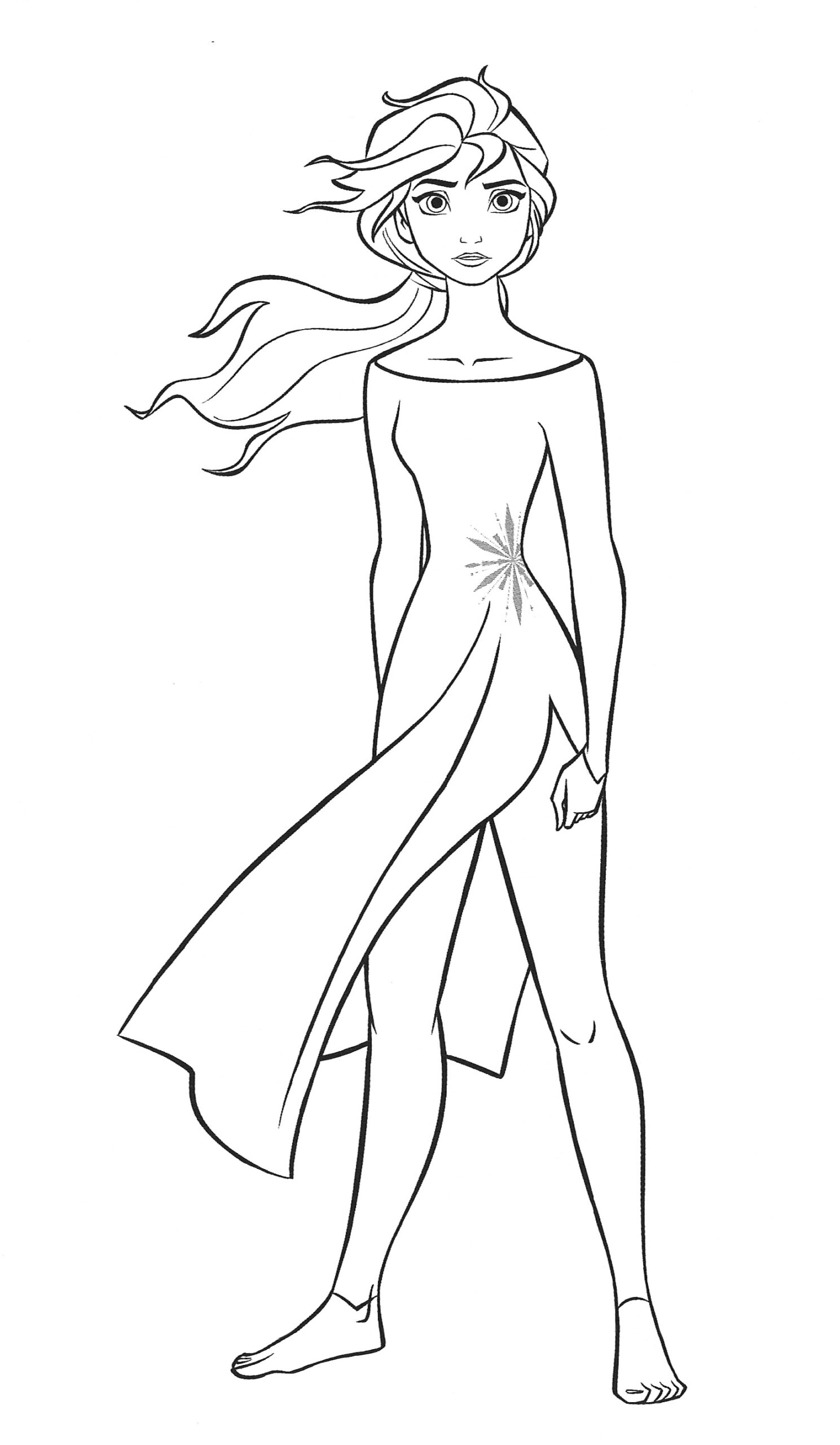 Printable Elsa Coloring Pages