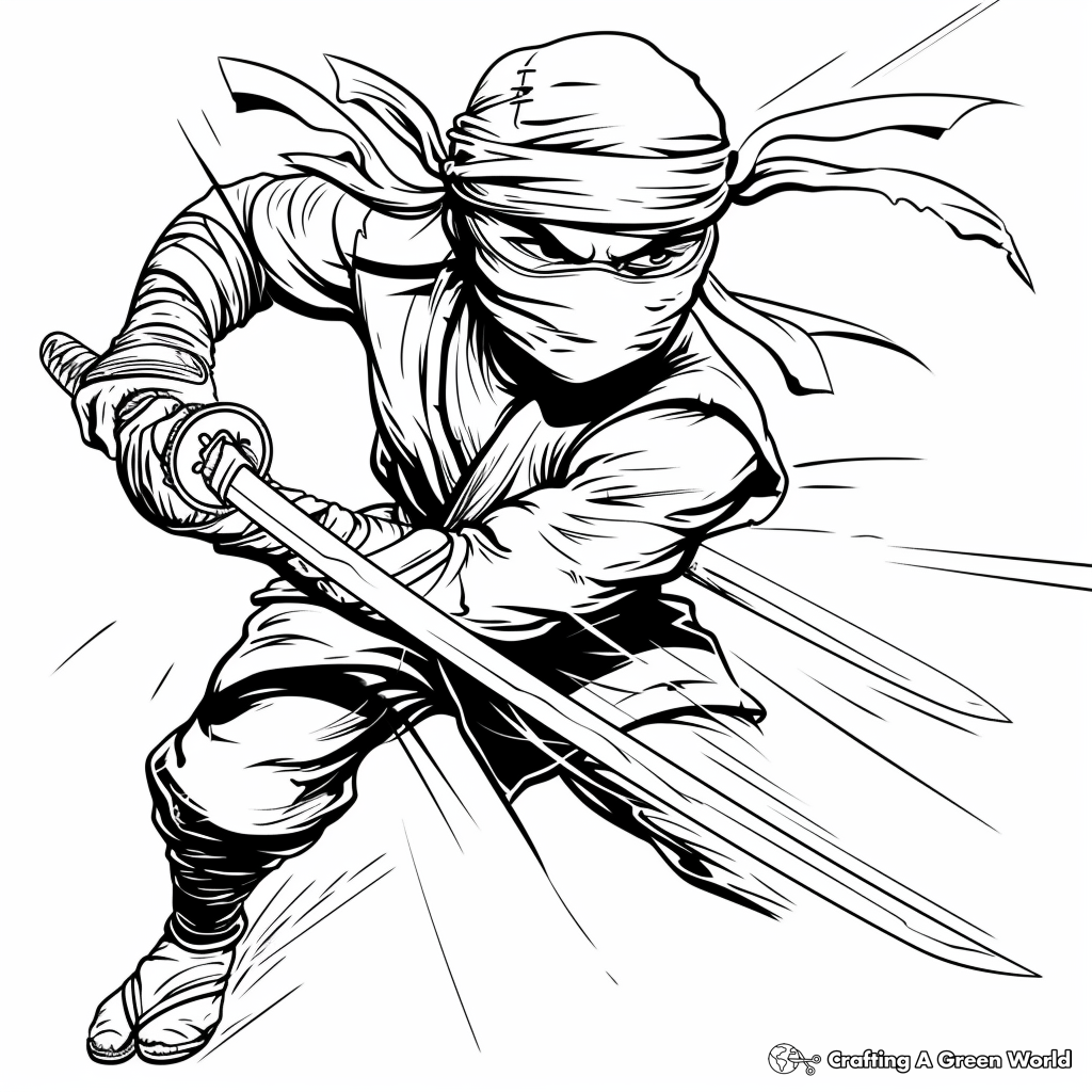 Ninja Coloring Pages Printable