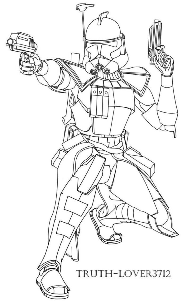 Clone Coloring Pages Printable