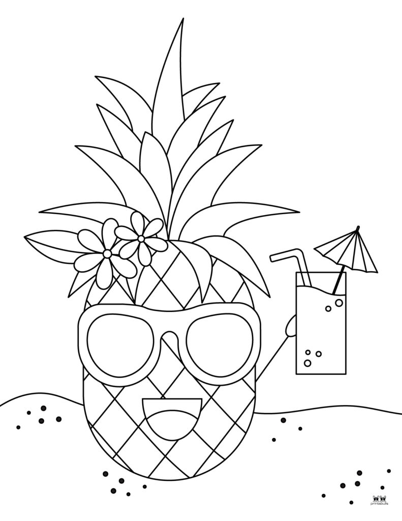 Pineapple Coloring Pages 25 FREE Pages Printabulls