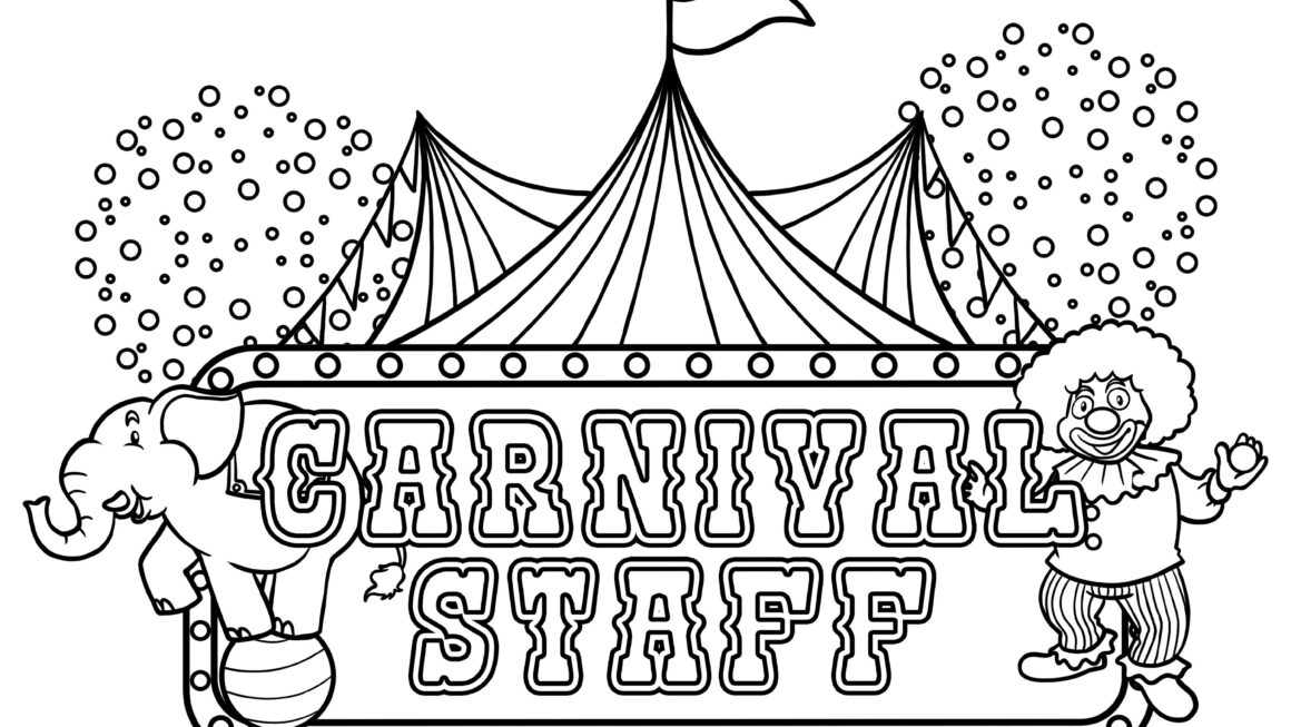 Printable Carnival Stuff Digital Download Circus Coloring Page Etsy