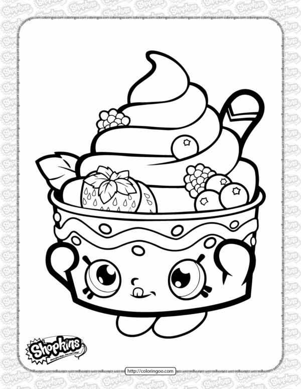 Free Printable Shopkin Coloring Pages