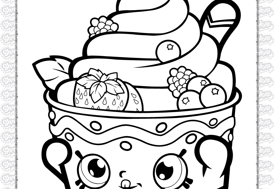 Printable Shopkins Yo Chi Coloring Page