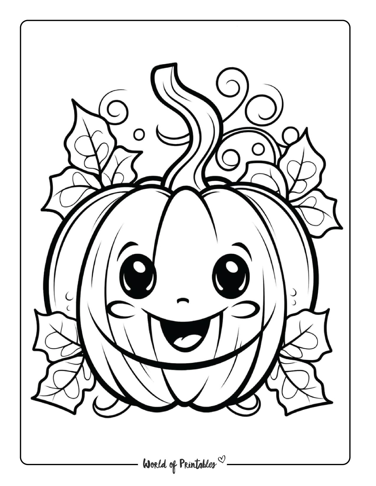 Printable Coloring Pages Of Pumpkins