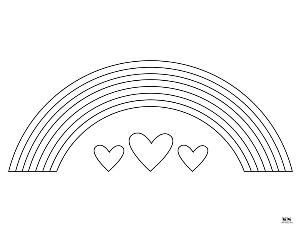 Rainbow Coloring Pages 50 FREE Printable Pages Printabulls
