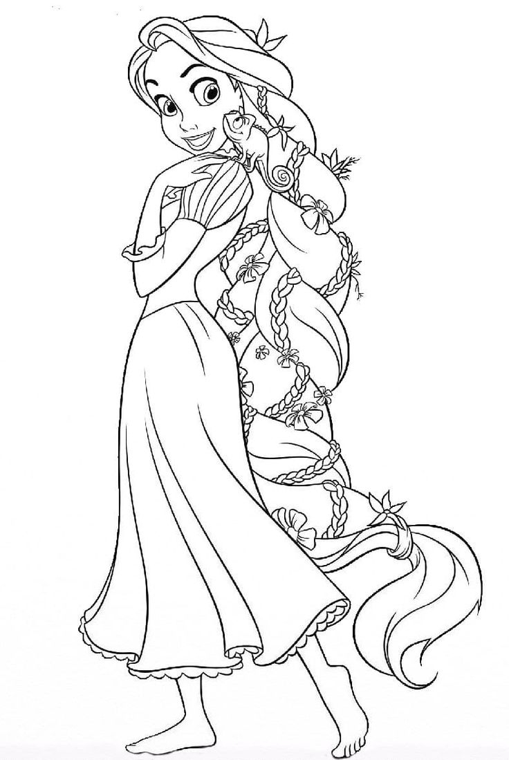 Rapunzel Coloring Pages 100 Pictures Free Printable
