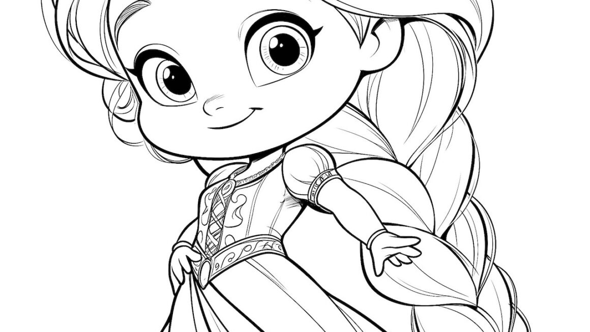 Rapunzel Coloring Pages Free Printable