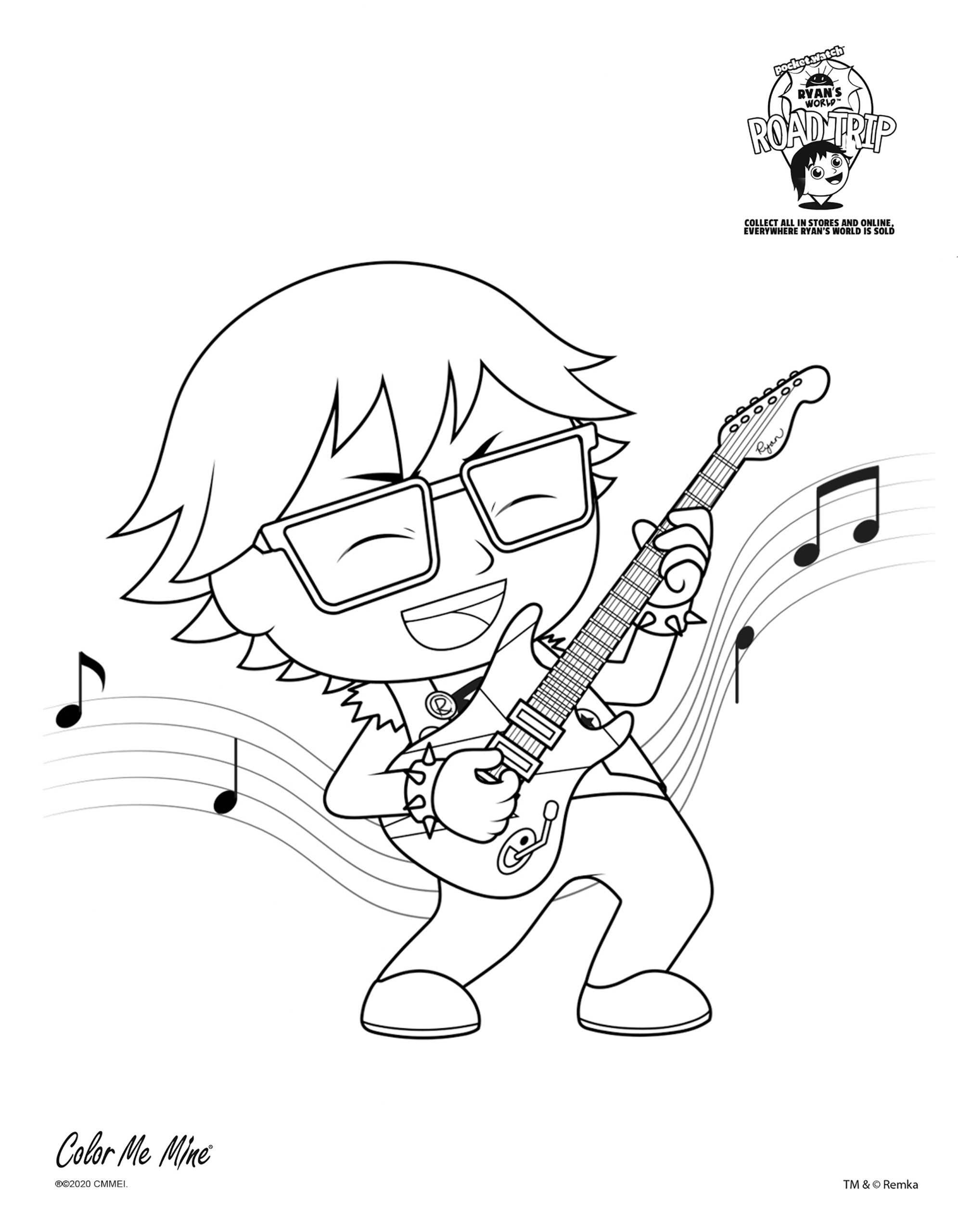 Ryan's World Printable Coloring Pages
